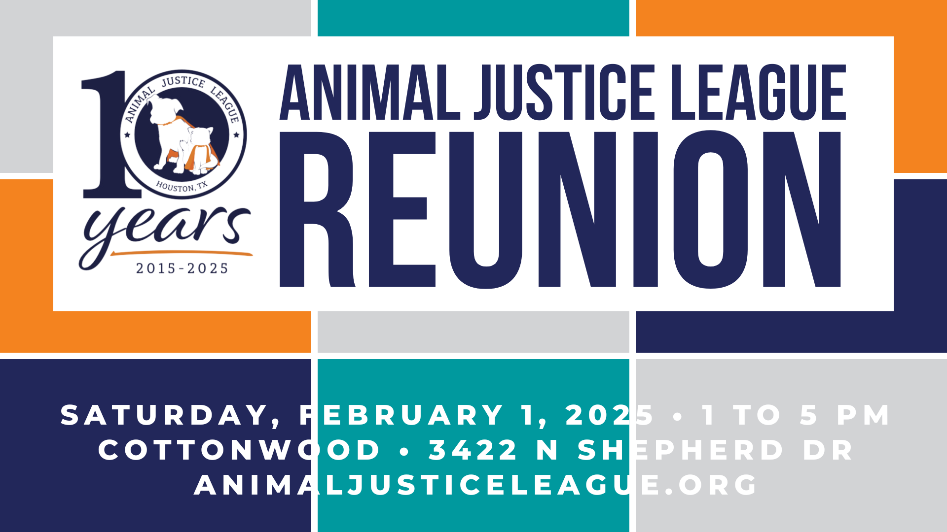 Campaign cover image for Animal Justice League 10-Year Reunion