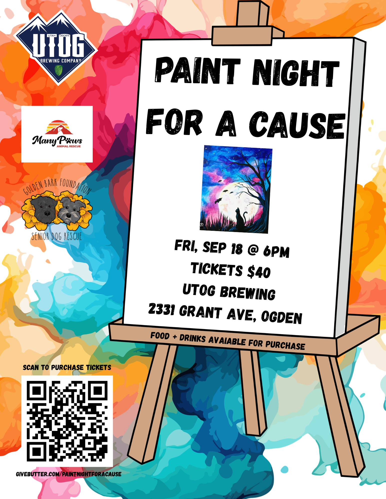 Campaign cover image for Paint Night for a Cause @ UTOG