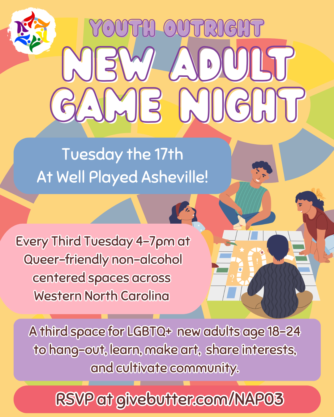 Campaign cover image for New Adult Game Night
