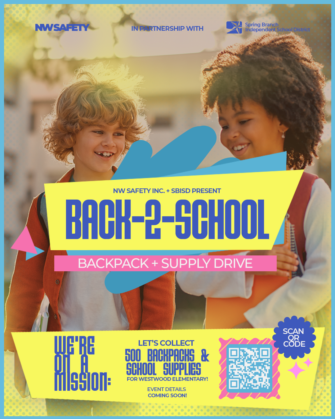 Campaign cover image for Back-2-School Backpack + Supply Drive