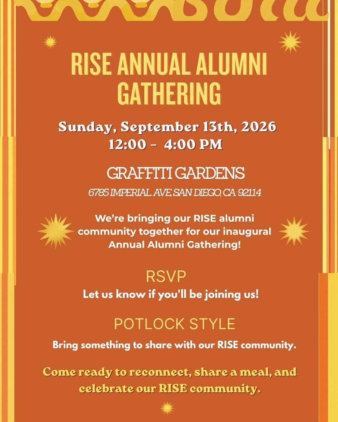 Campaign cover image for RISE San Diego Annual Alumni Gathering