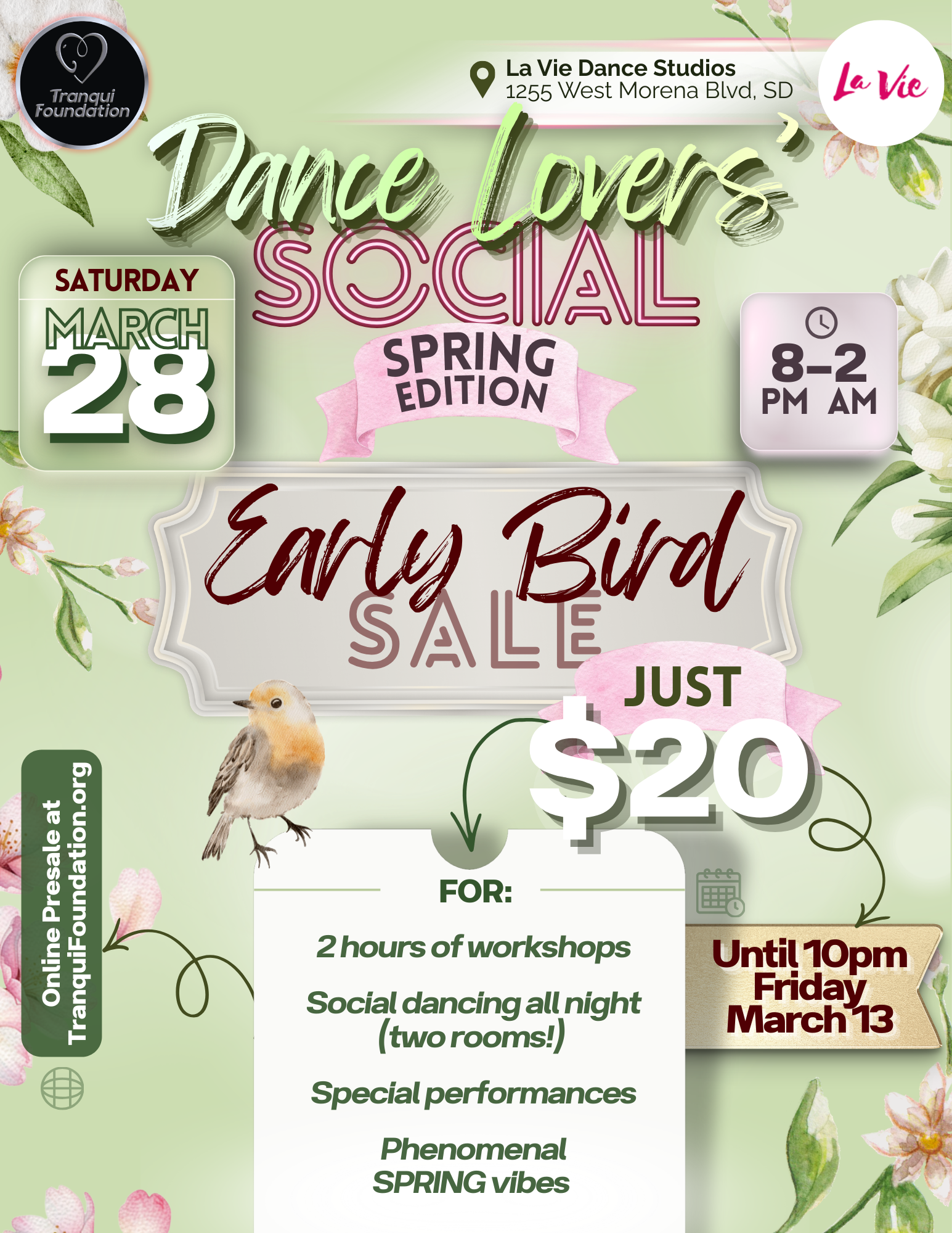 Campaign cover image for Dance Lovers' Social 🌷 3/28