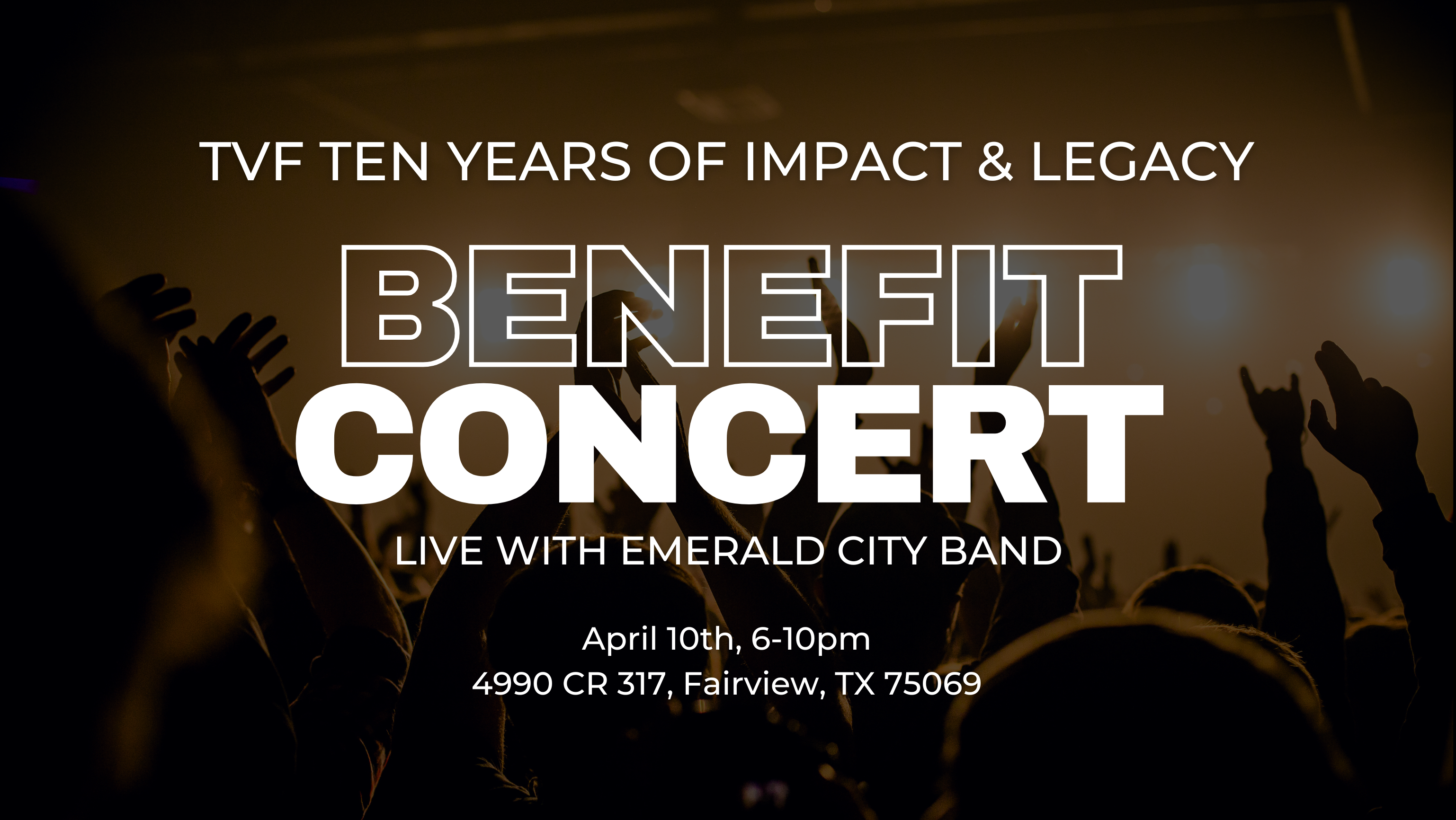 Campaign cover image for TVF Ten Years of Impact & Legacy: Live with Emerald City Band