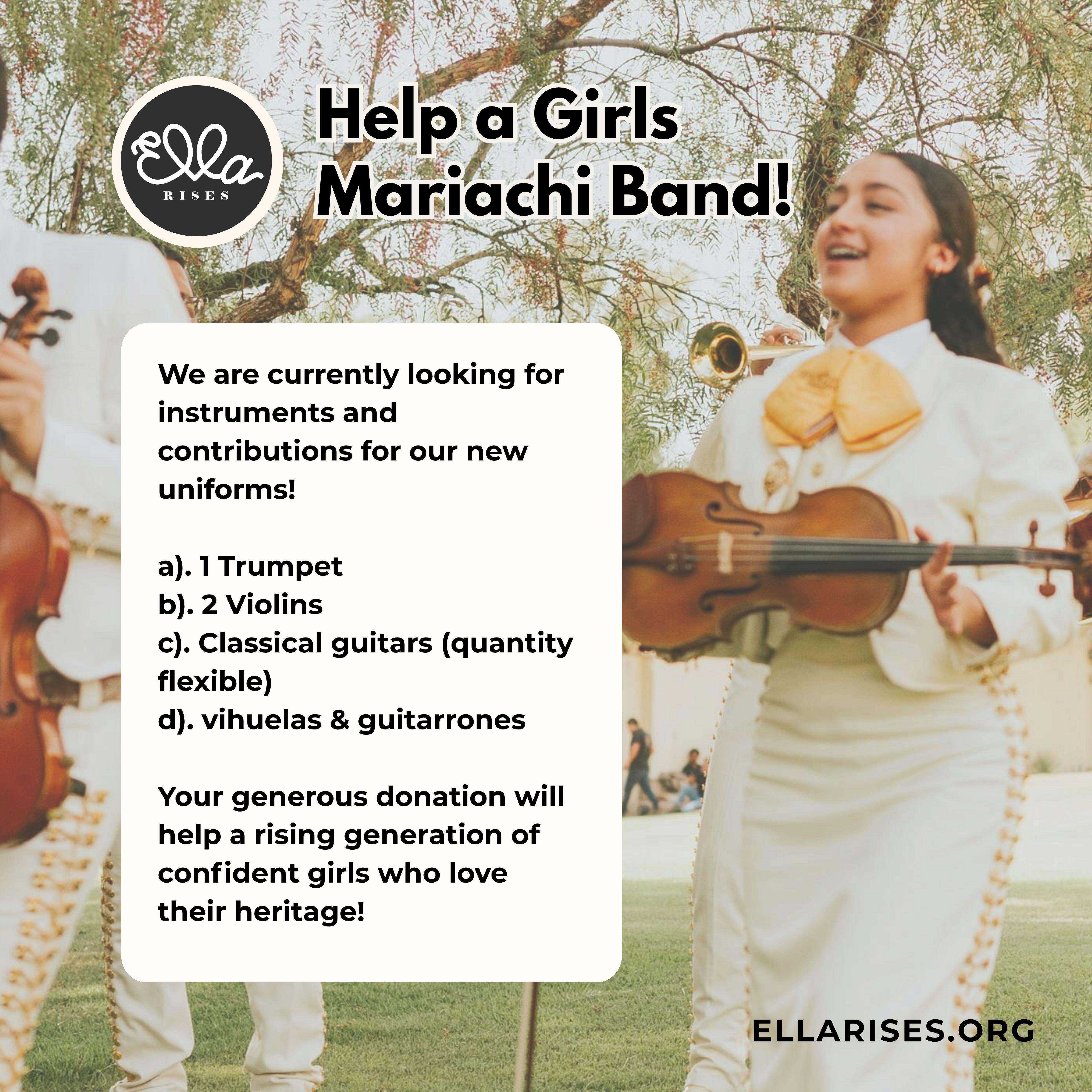 Campaign cover image for Ella Rises Mariachi Program