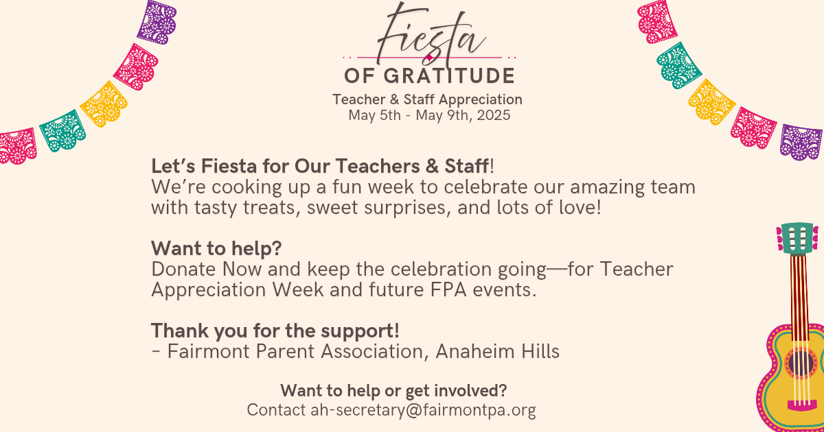 Campaign cover image for Support Our School: Donate to the Fairmont Parent Association