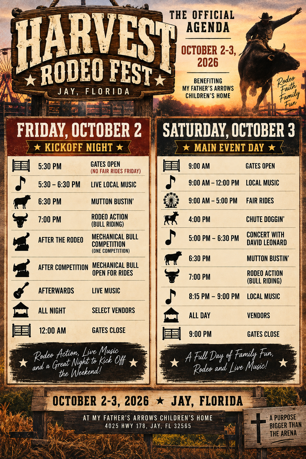 Campaign cover image for Harvest Rodeo Fest Tickets