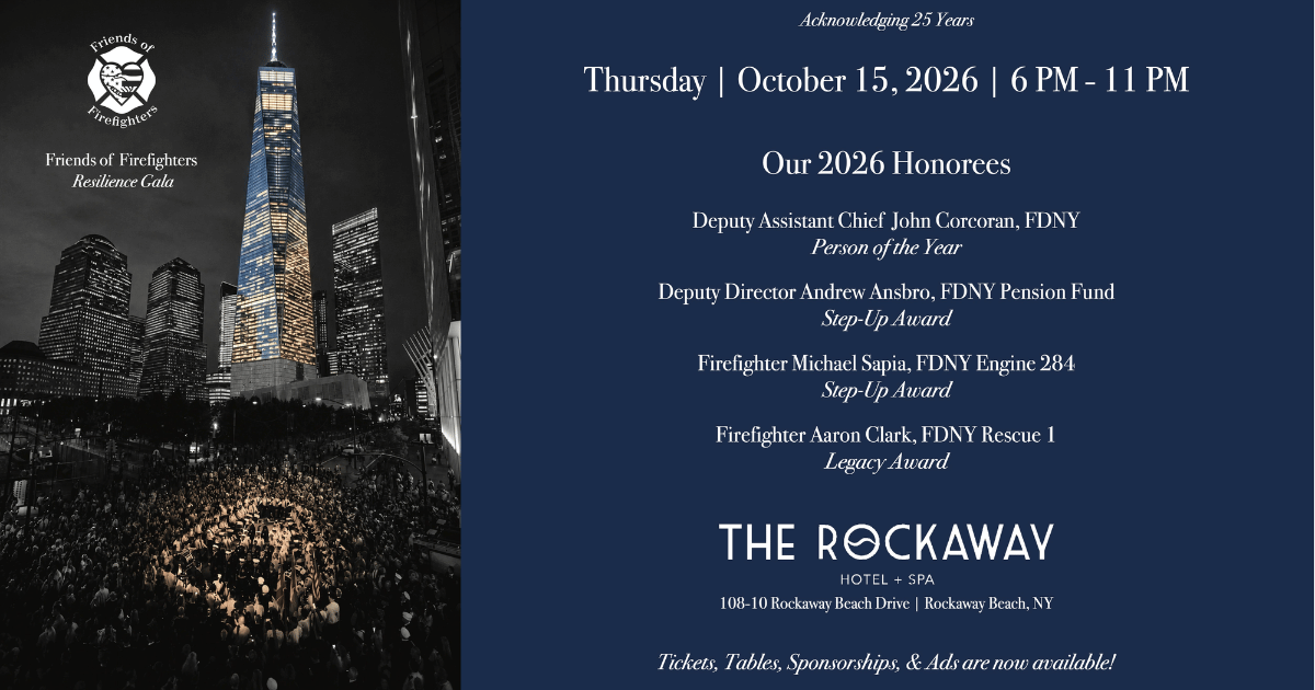 Campaign cover image for Friends of Firefighters 2026 Resilience Gala