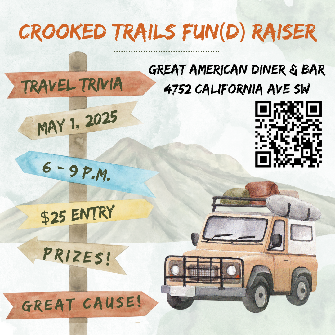 Campaign cover image for Travel Trivia - Crooked Trails Fun(d) Raising Event