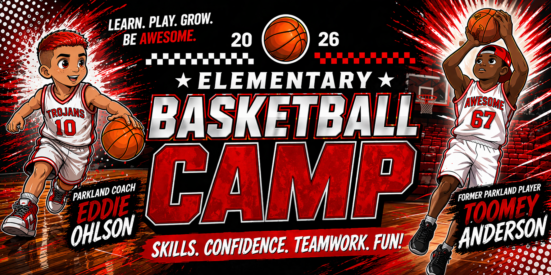 Campaign cover image for Little Ballers Elementary Basketball Camp