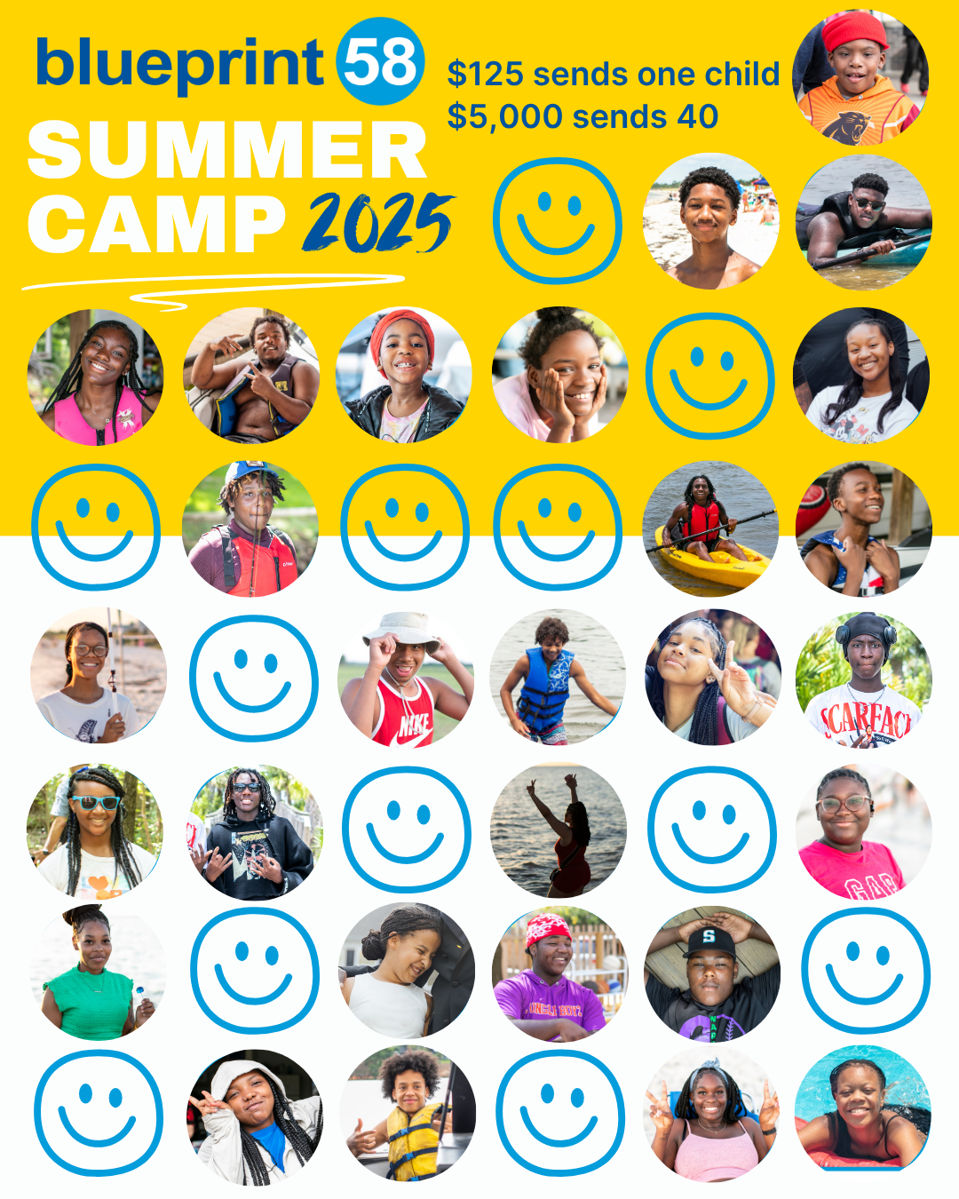 Campaign cover image for Send a Student to Summer Camp!