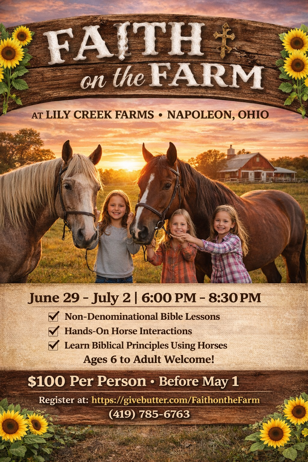 Campaign cover image for Faith on the Farm Summer Camp