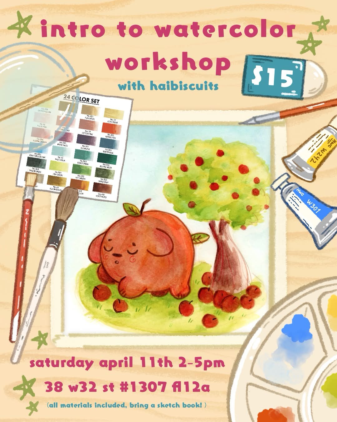 Campaign cover image for Watercolor Workshop 4/11