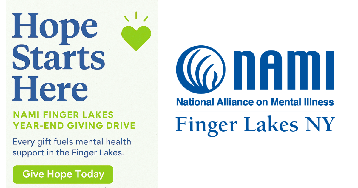 Campaign cover image for Hope Starts Here: NAMI Fingerlakes Year-End Giving Drive