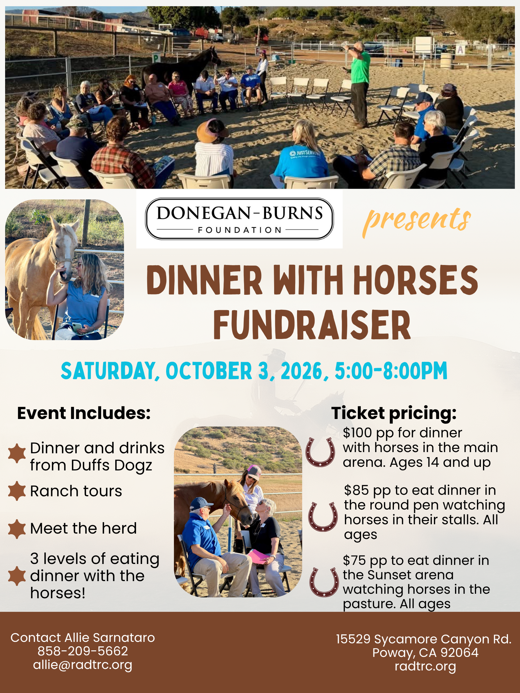 Campaign cover image for Dinner with Horses 2026