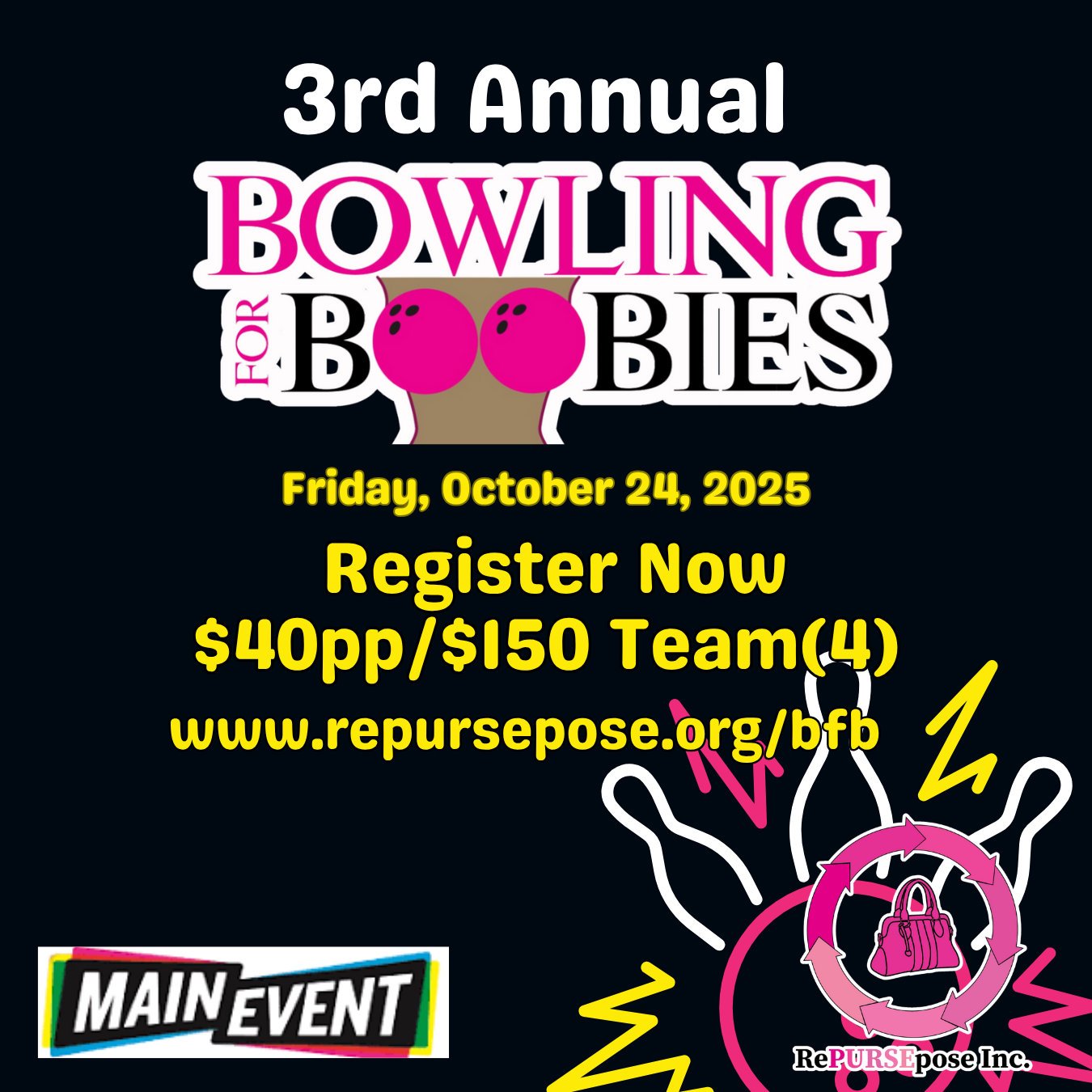 Campaign cover image for 3rd Annual Bowling for Boobies