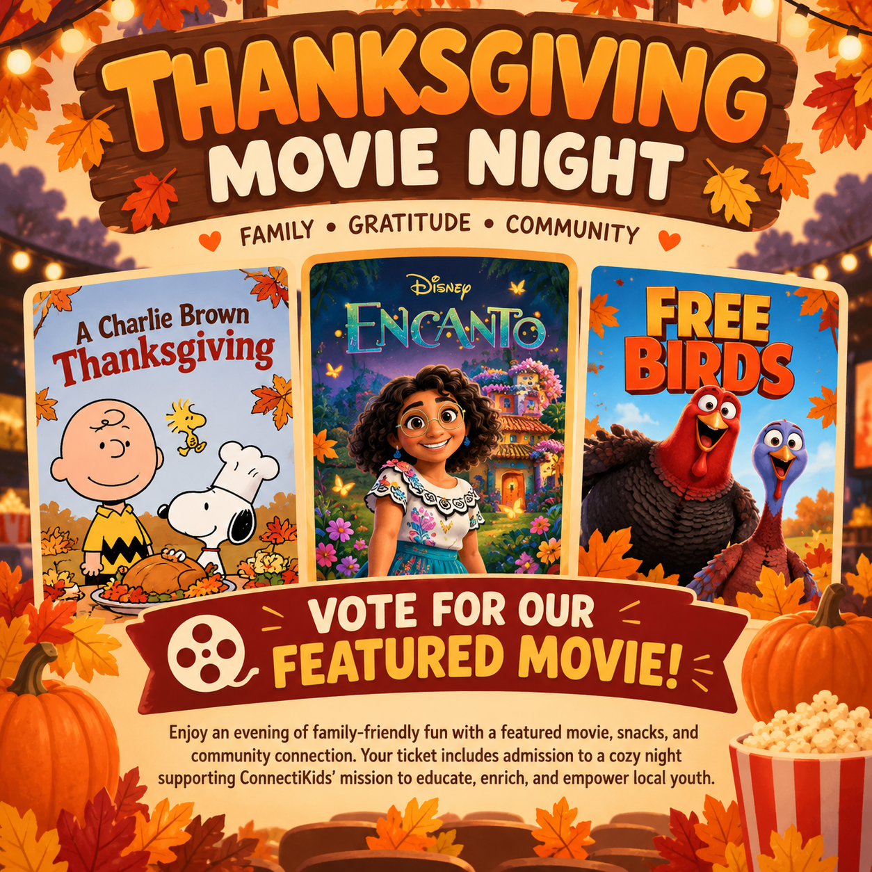 Campaign cover image for ConnectiKids Movie Nights!