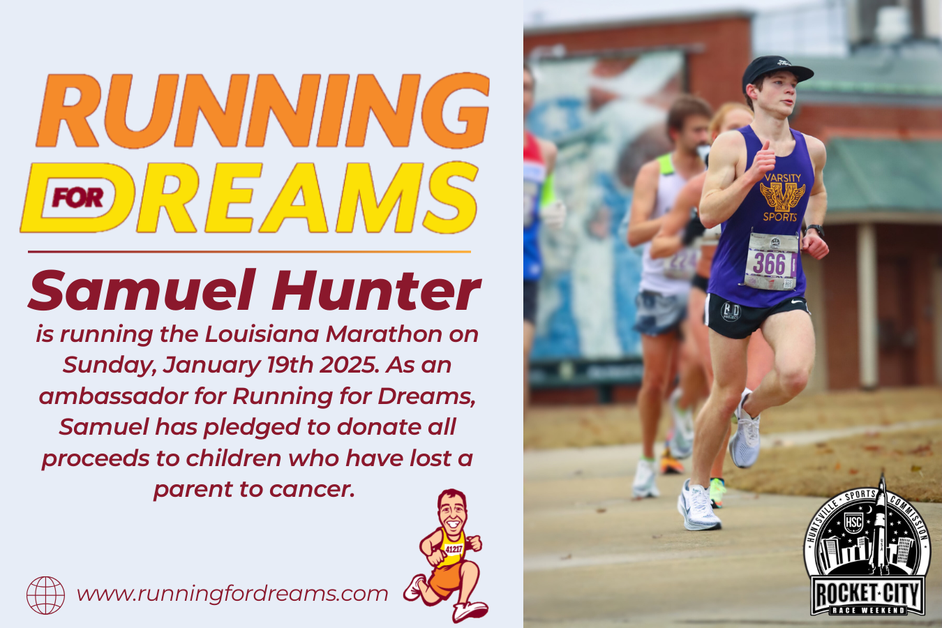 Campaign cover image for Samuel Hunter - Louisiana Marathon