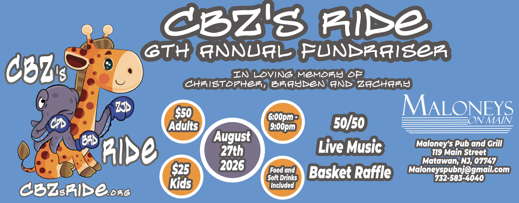 Campaign cover image for CBZ's Ride 6th Annual Fundraiser
