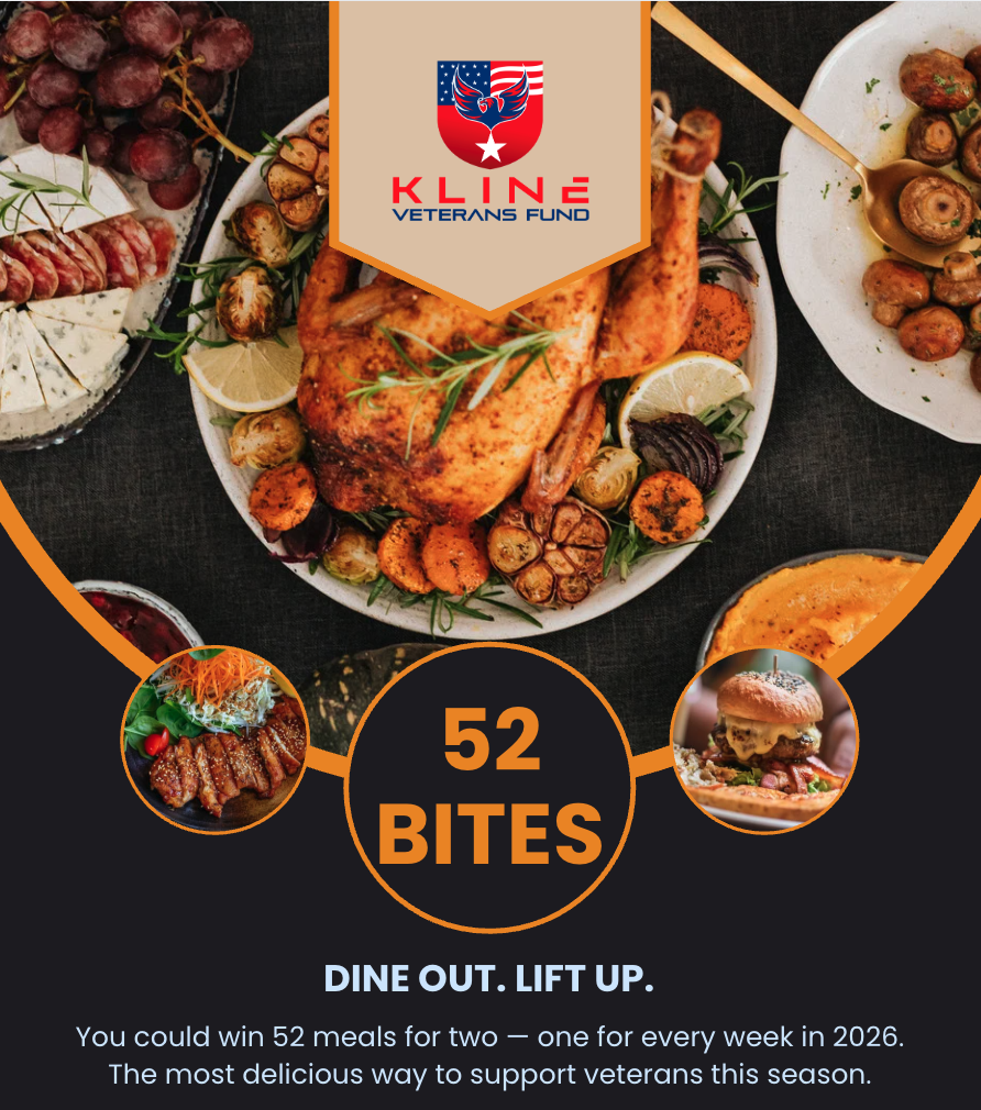 Campaign cover image for Kline Veterans Fund 52 BITES Raffle