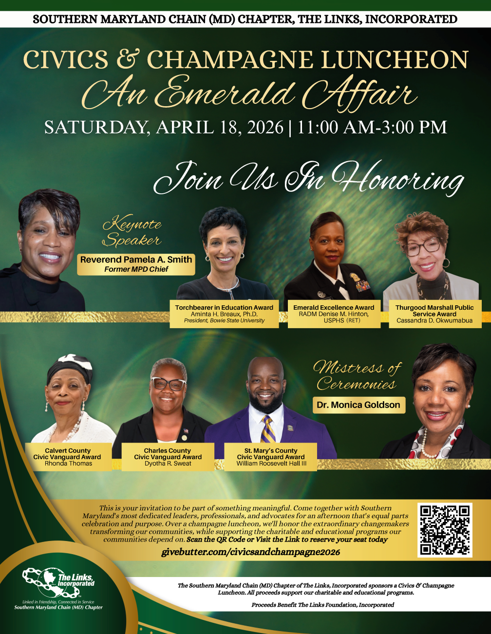 Campaign cover image for Civics & Champagne Luncheon: An Emerald Affair