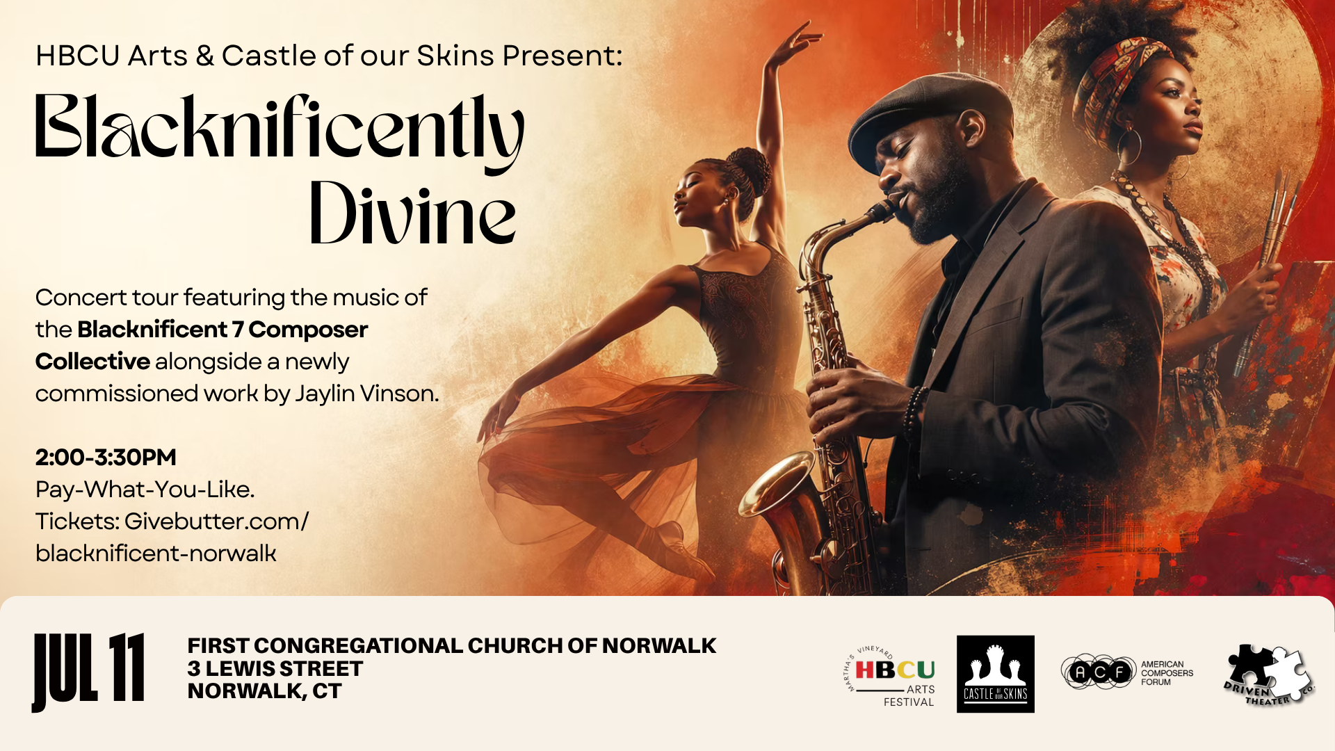 Campaign cover image for Blacknificently Divine Norwalk Concert