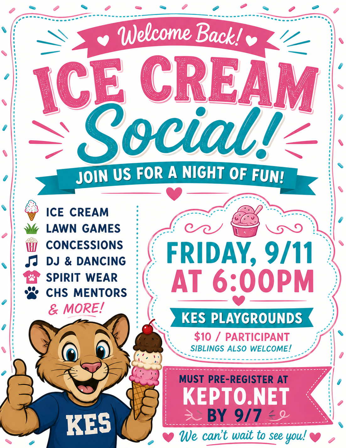 Campaign cover image for Welcome Back Ice Cream Social 2026