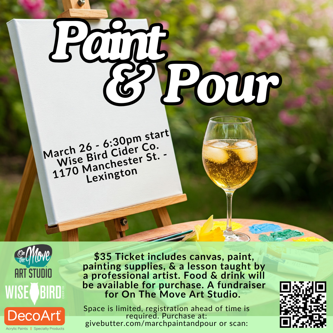 Campaign cover image for Paint & Pour - A fundraiser for On The Move Art Studio - November