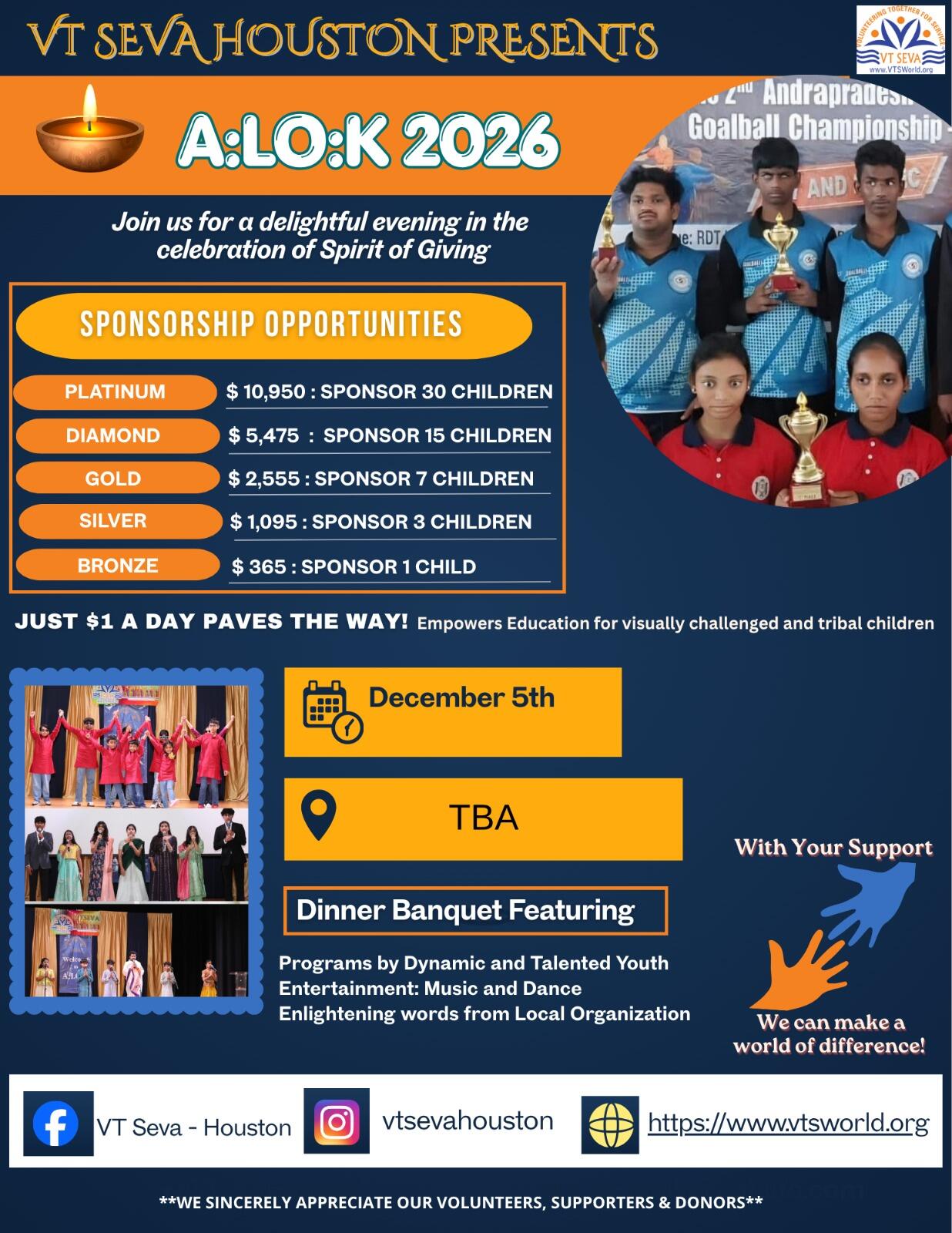 Campaign cover for VT Seva Houston A:LO:K 2026