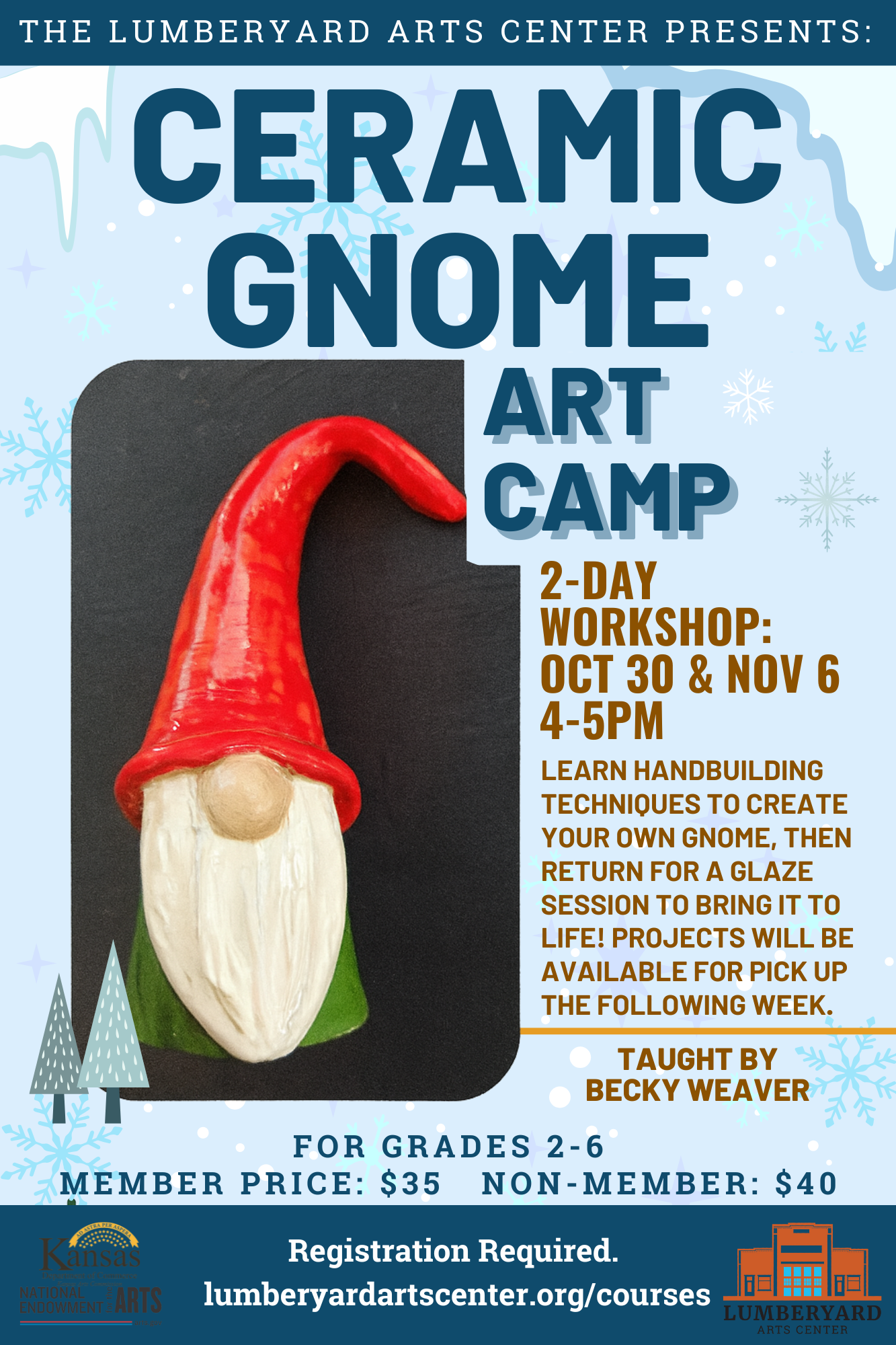 Campaign cover image for Ceramic Gnome Art Camp
