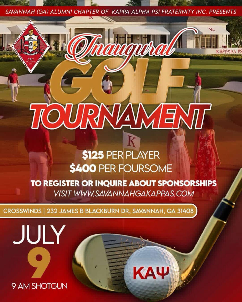 Campaign cover image for Savannah Alumni Golf Tournament Fundraiser