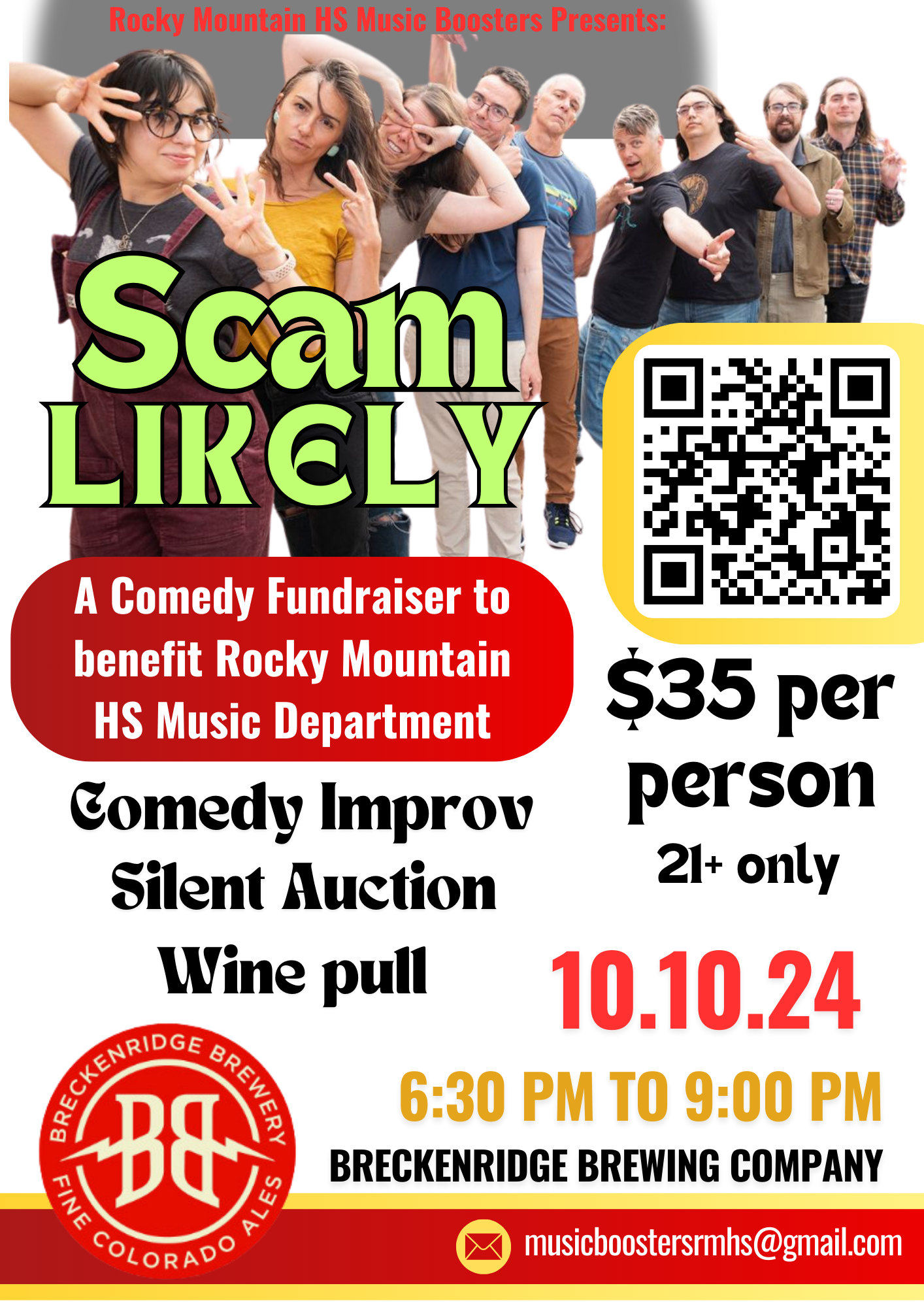 Campaign cover image for SCAM LIKELY COMEDY FUNDRAISER