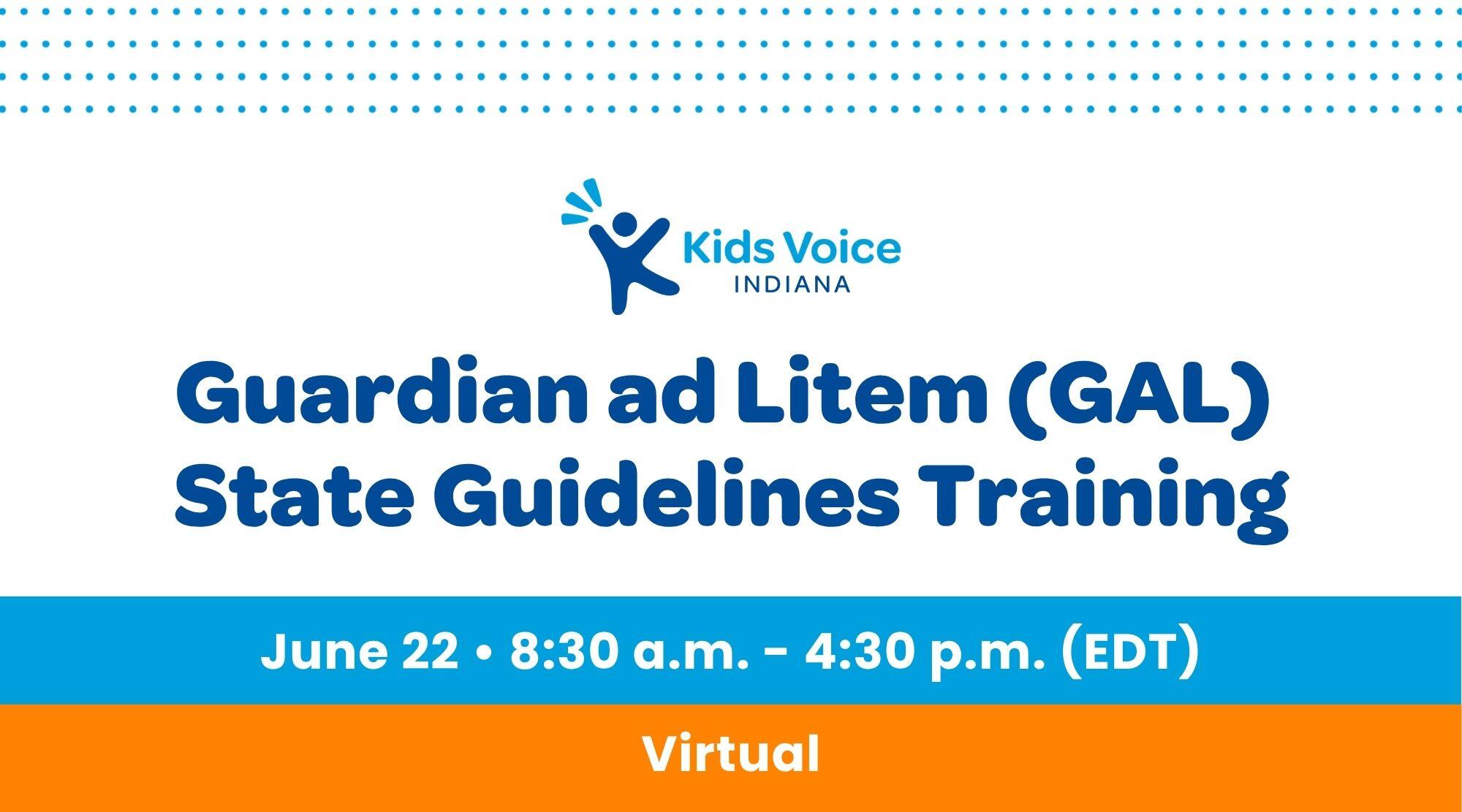 Campaign cover image for Guardian ad Litem State Guidelines Training | Virtual | June 22, 2026