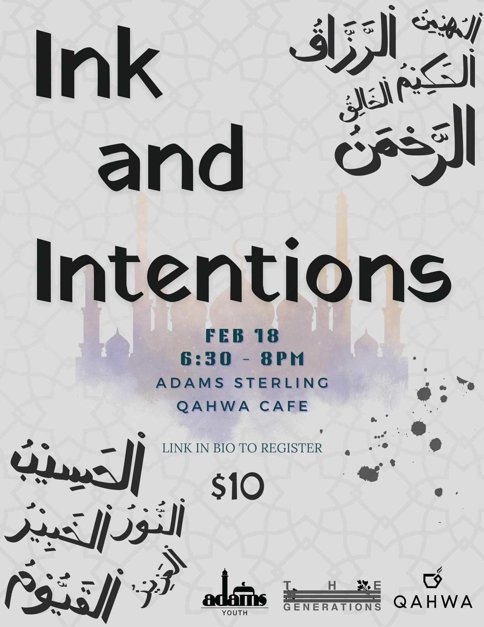 Campaign cover image for Ink and Intentions at Qahwa Cafe