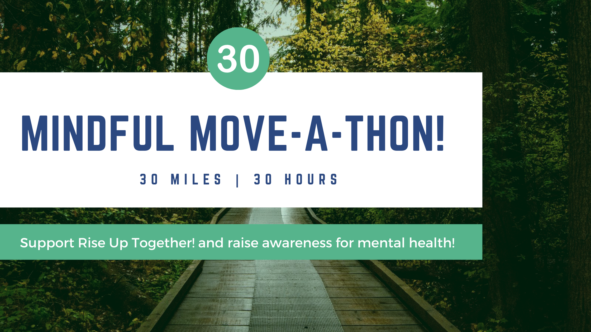 Campaign cover image for Mindful Move-A-Thon: 30 Miles | 30 hours
