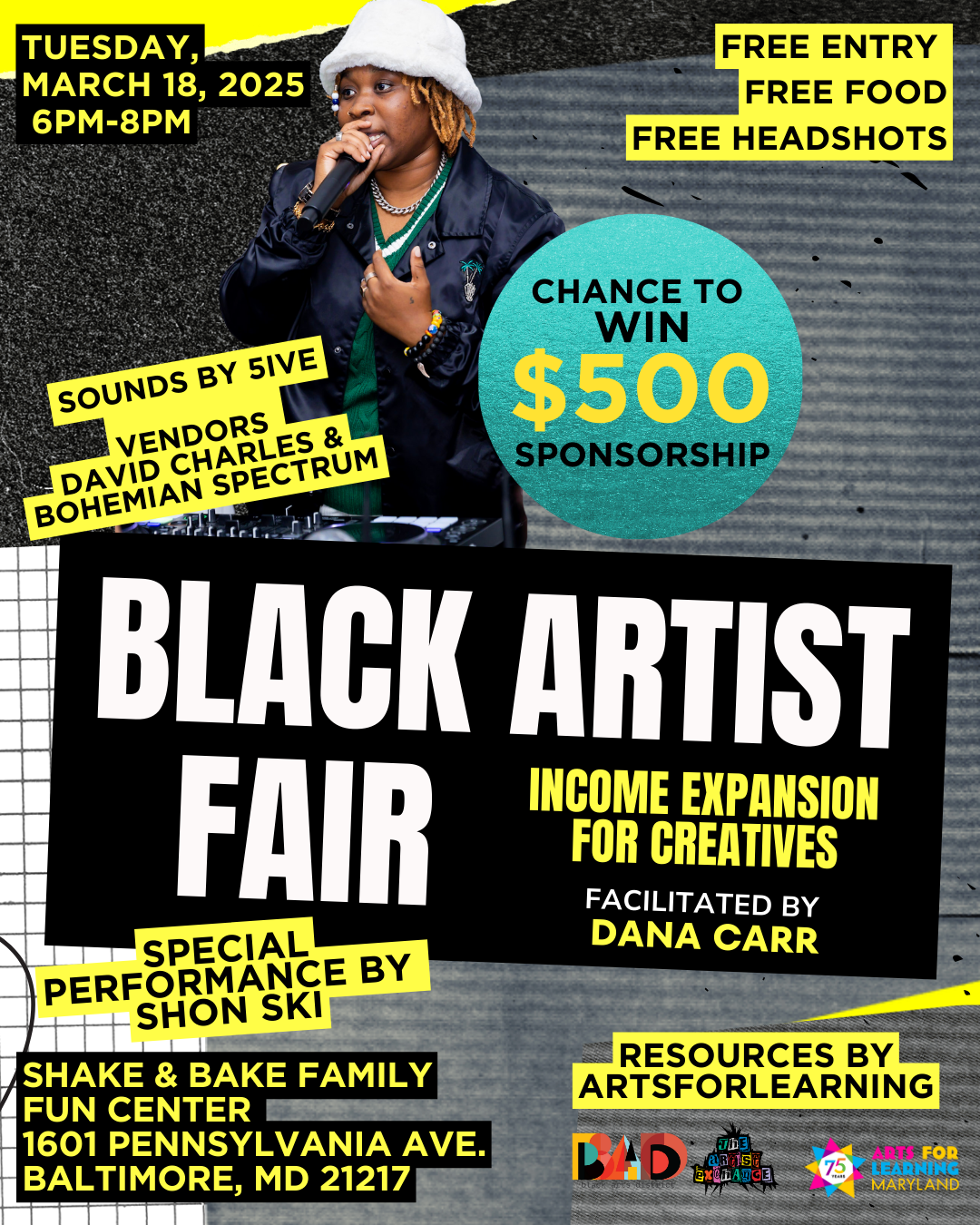 Campaign cover image for Black Artist Fair - March 2025