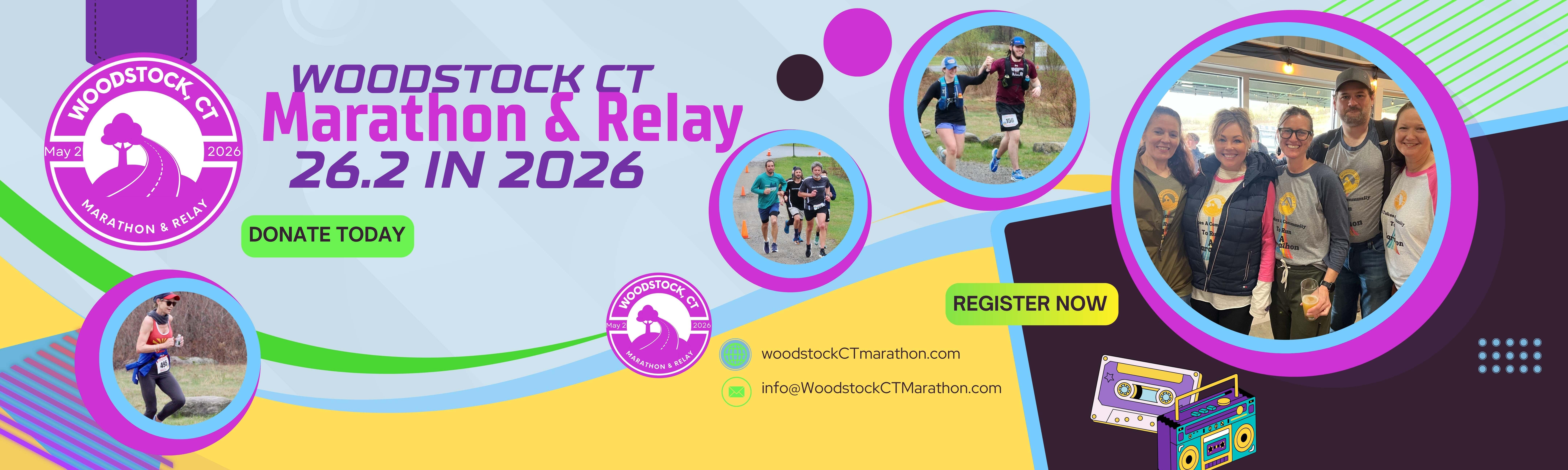 Campaign cover image for Woodstock, CT Marathon & Relay -- May 2, 2026