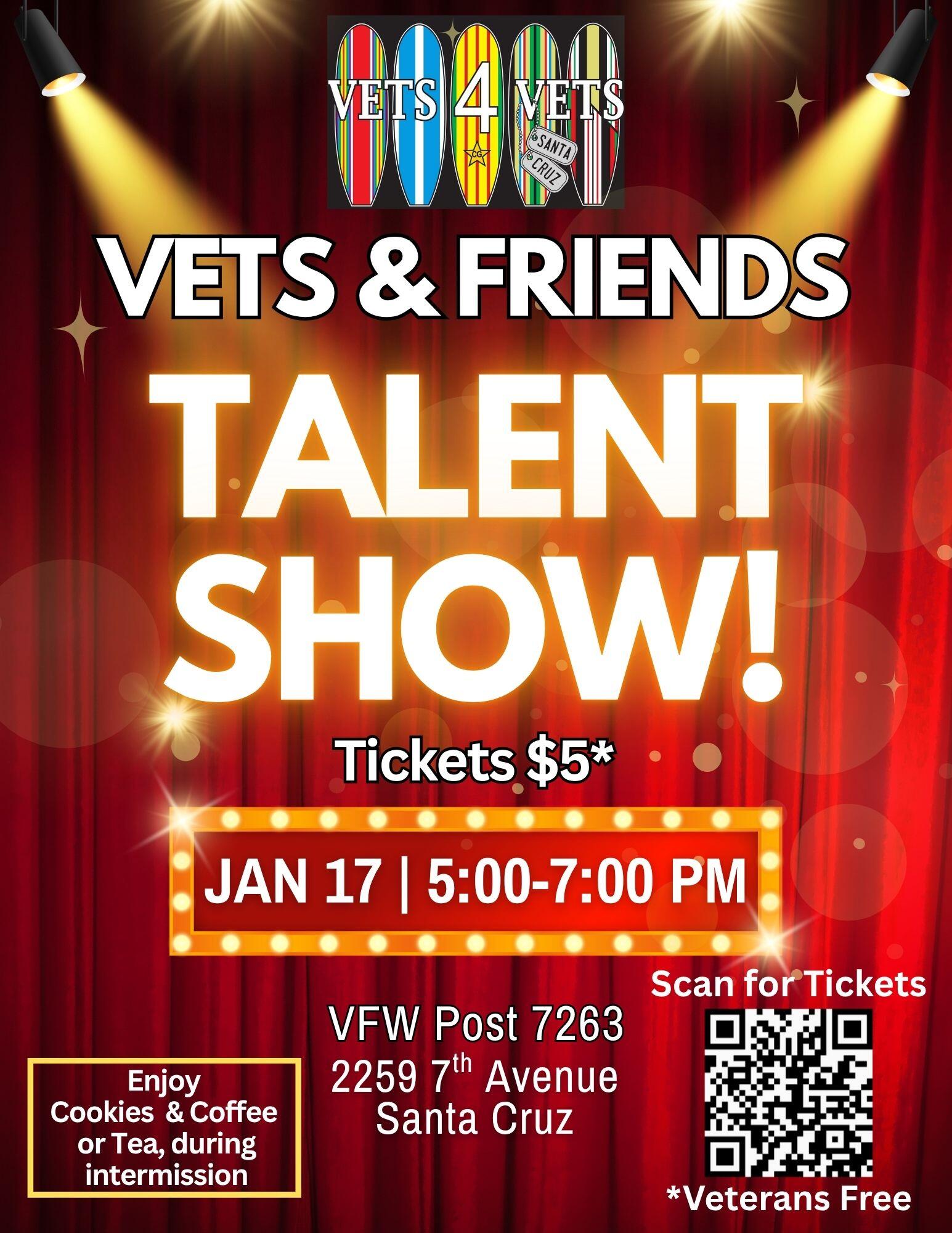Campaign cover image for Vets & Friends Talent Show!