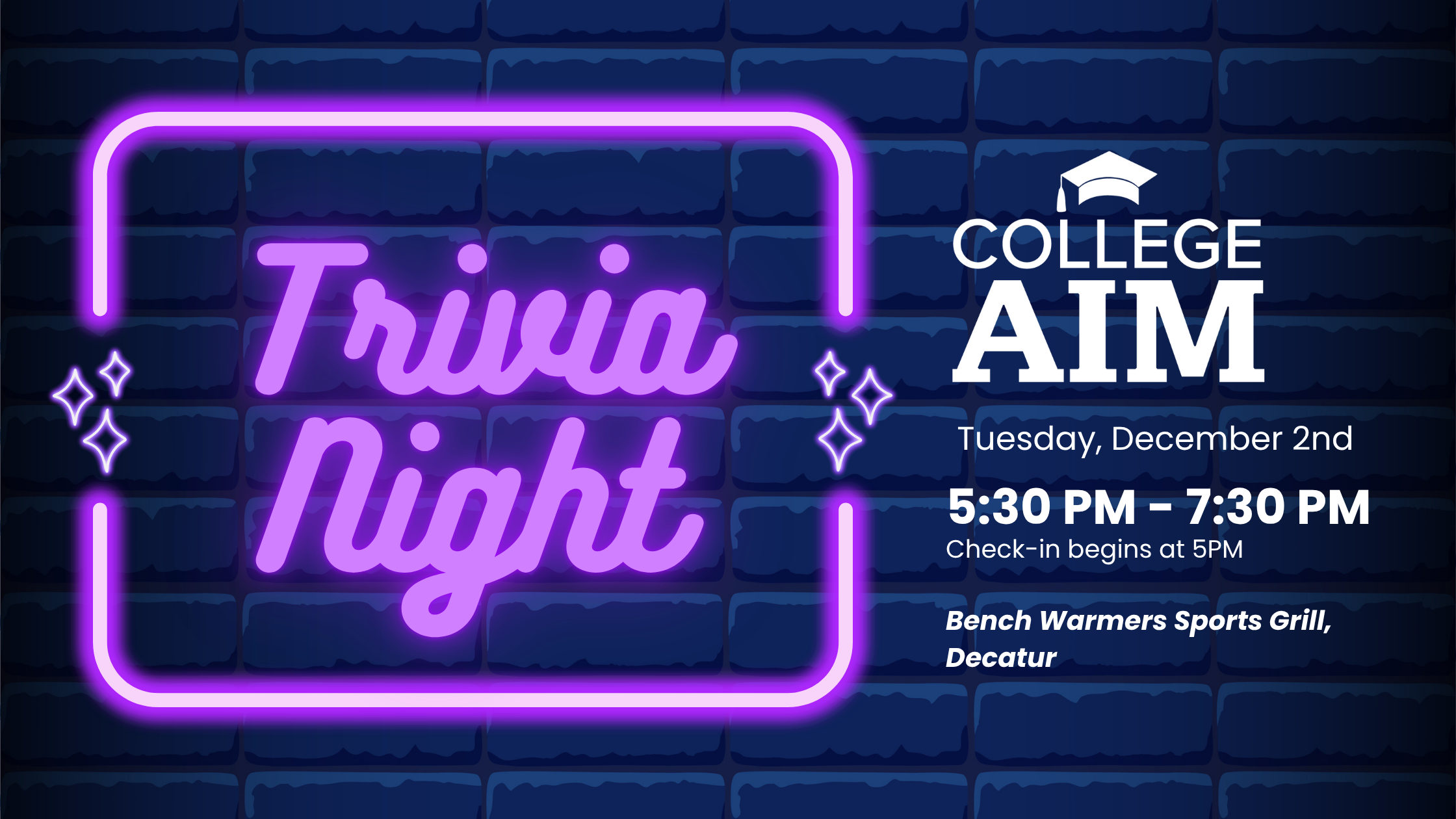 Campaign cover image for College AIM Trivia Night 2025
