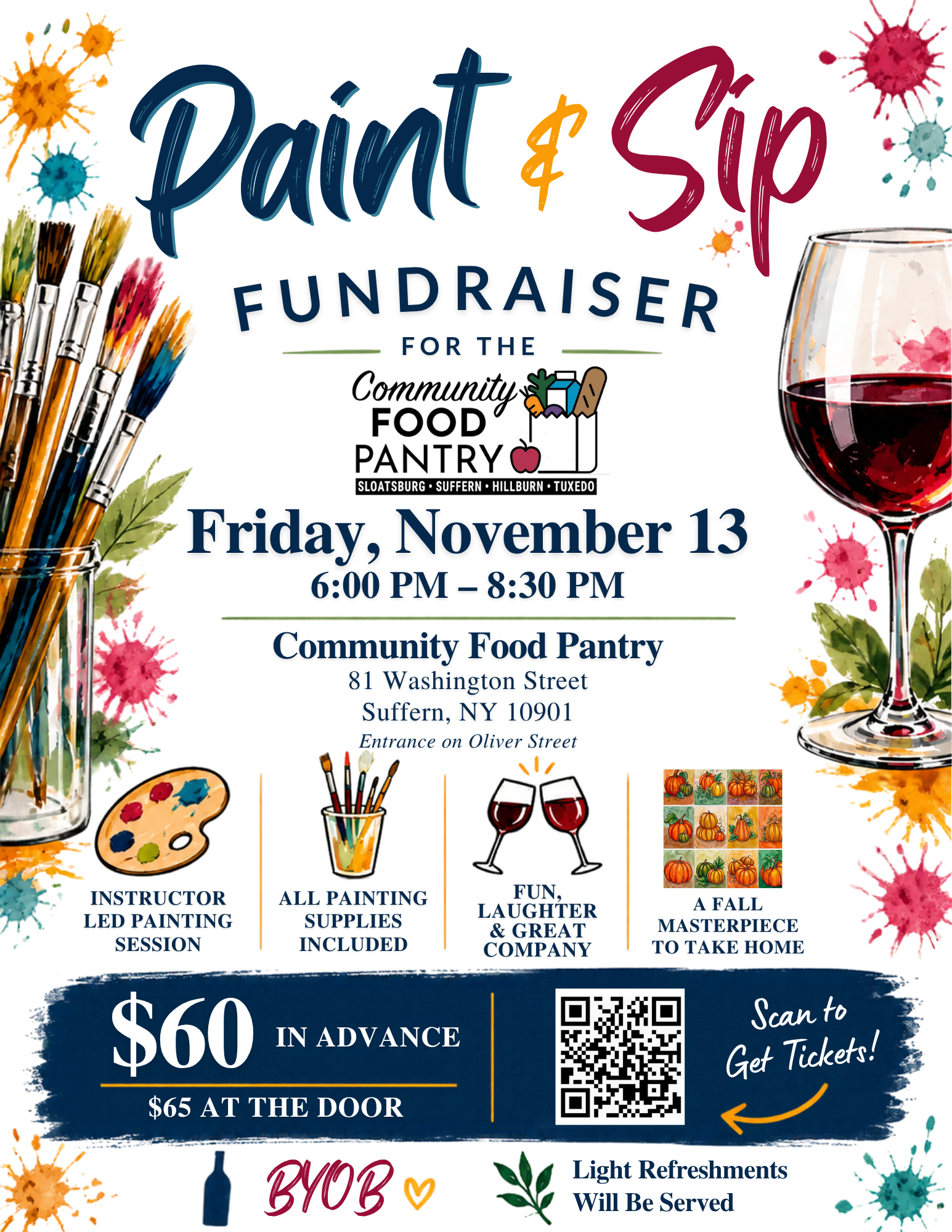 Campaign cover image for Paint & Sip to Nourish Our Neighbors 2026