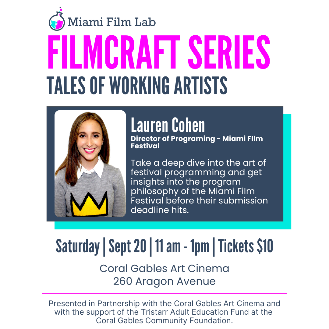 Campaign cover image for Miami Film Lab Filmcraft Series 2025