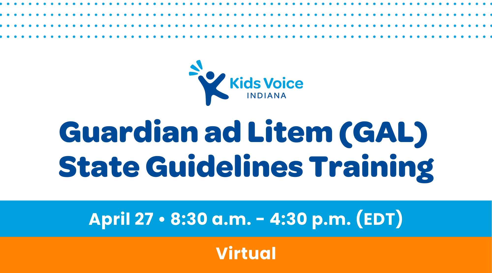 Campaign cover image for Guardian ad Litem State Guidelines Training | Virtual | April 27, 2026