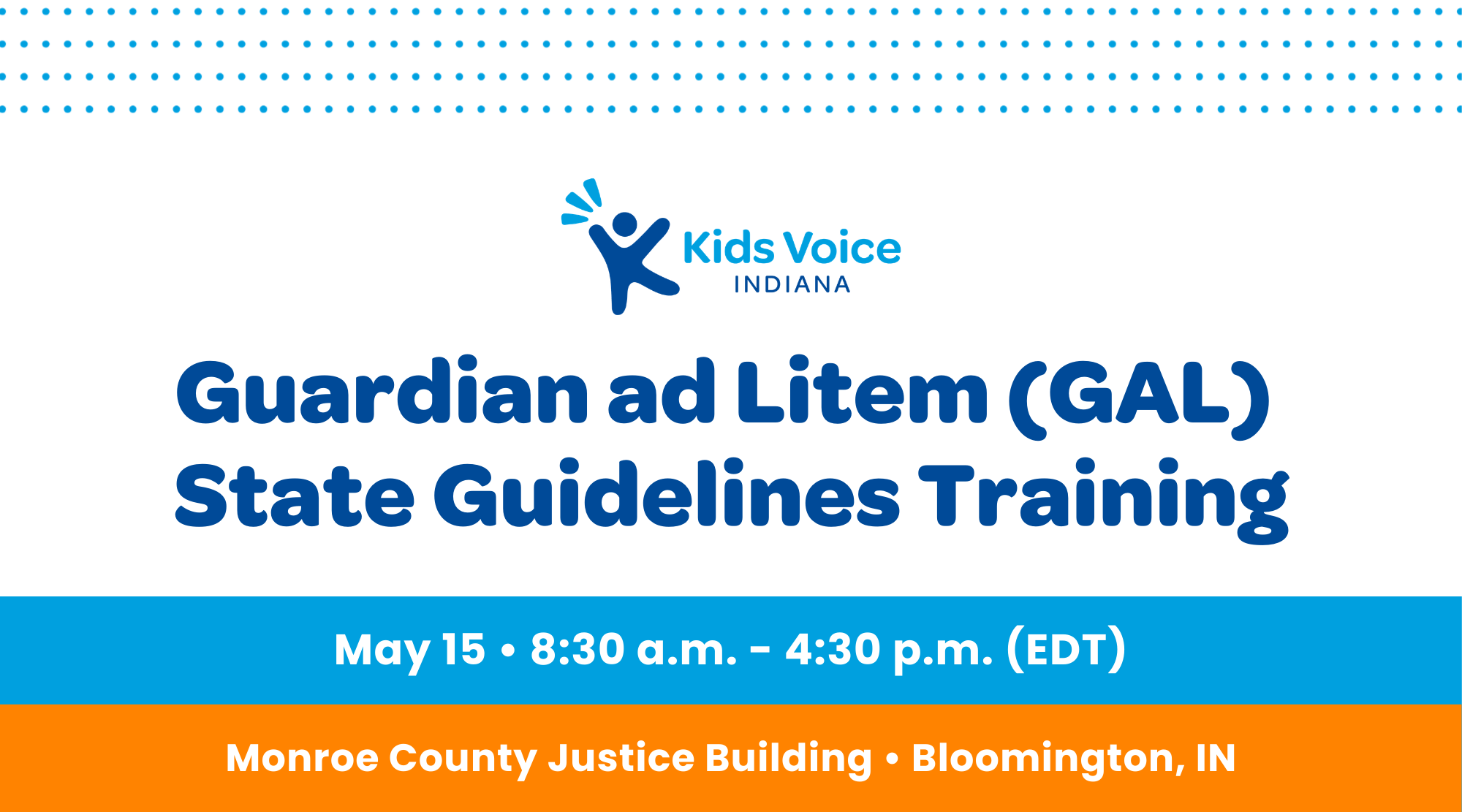 Campaign cover image for Guardian ad Litem State Guidelines Training | Live in Bloomington | May 15, 2026