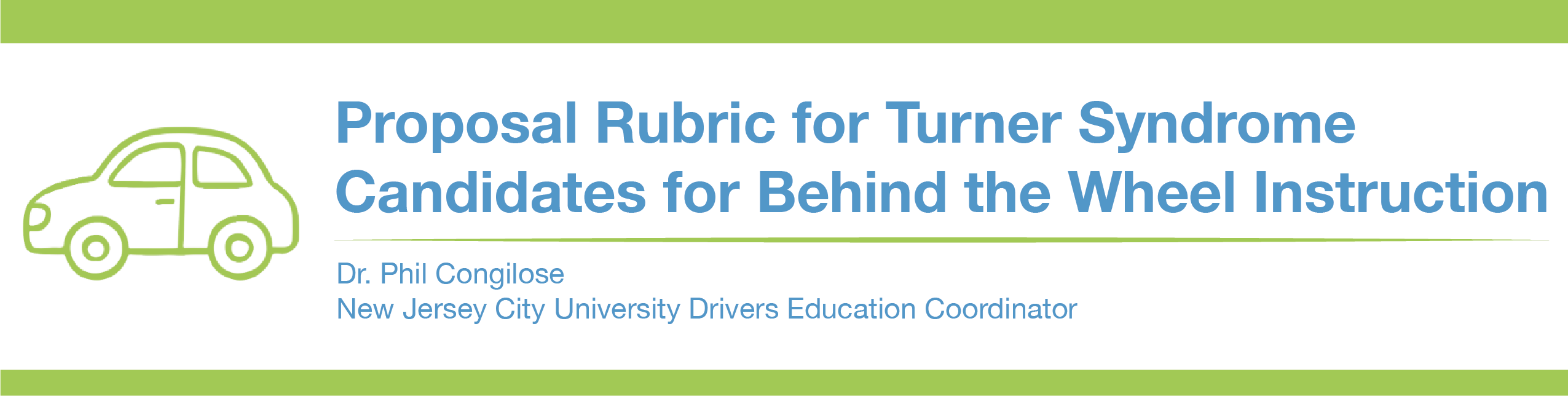 Campaign cover image for Driver's Education Rubric for Turner Syndrome