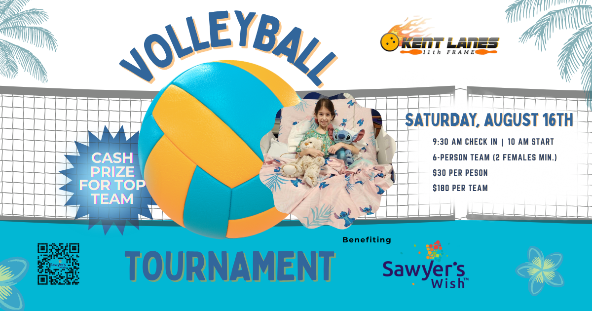 Campaign cover image for Kent Lane's 6's Volleyball Tournament benefiting Sawyer's Wish