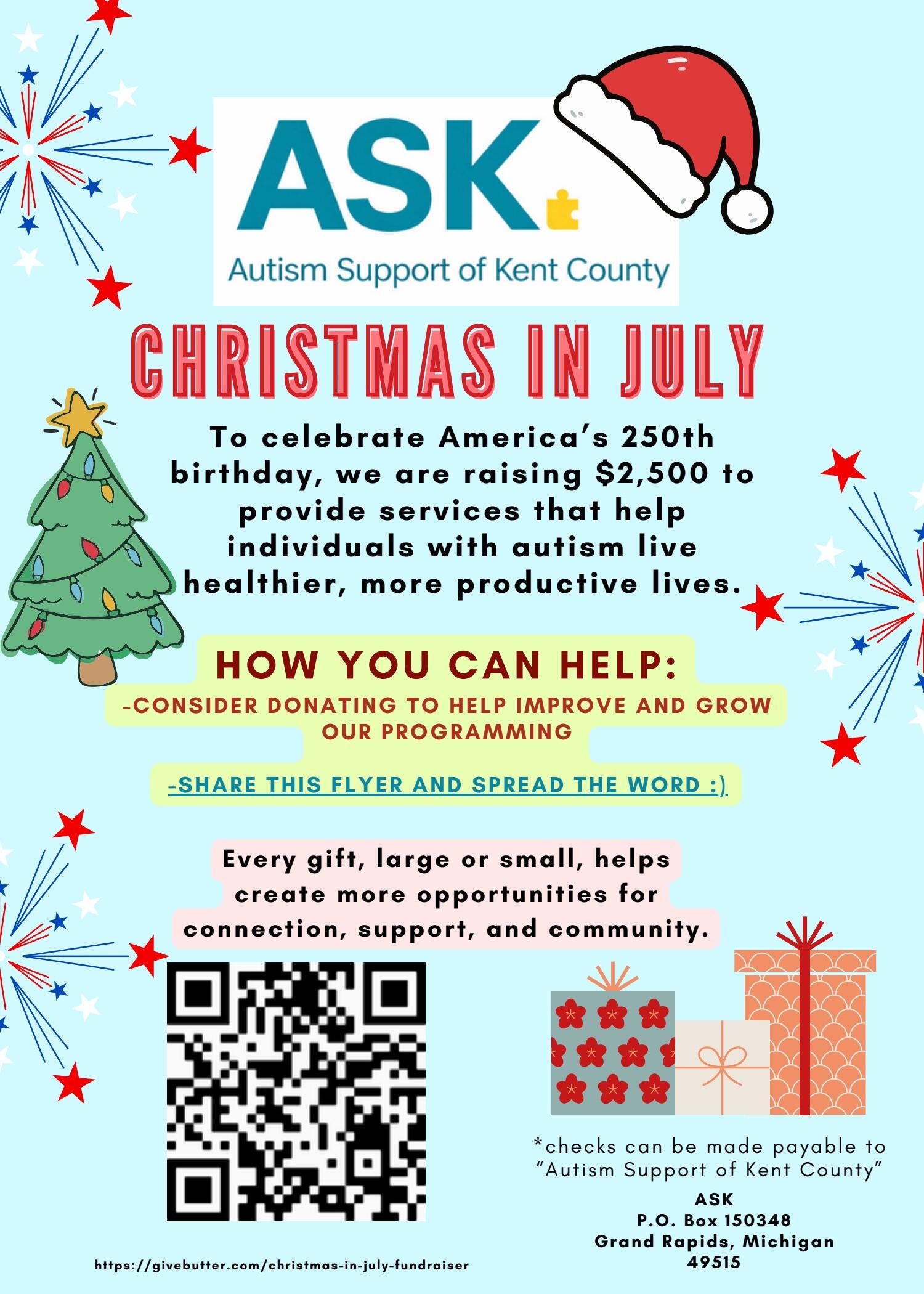 Campaign cover image for Christmas in July Fundraiser