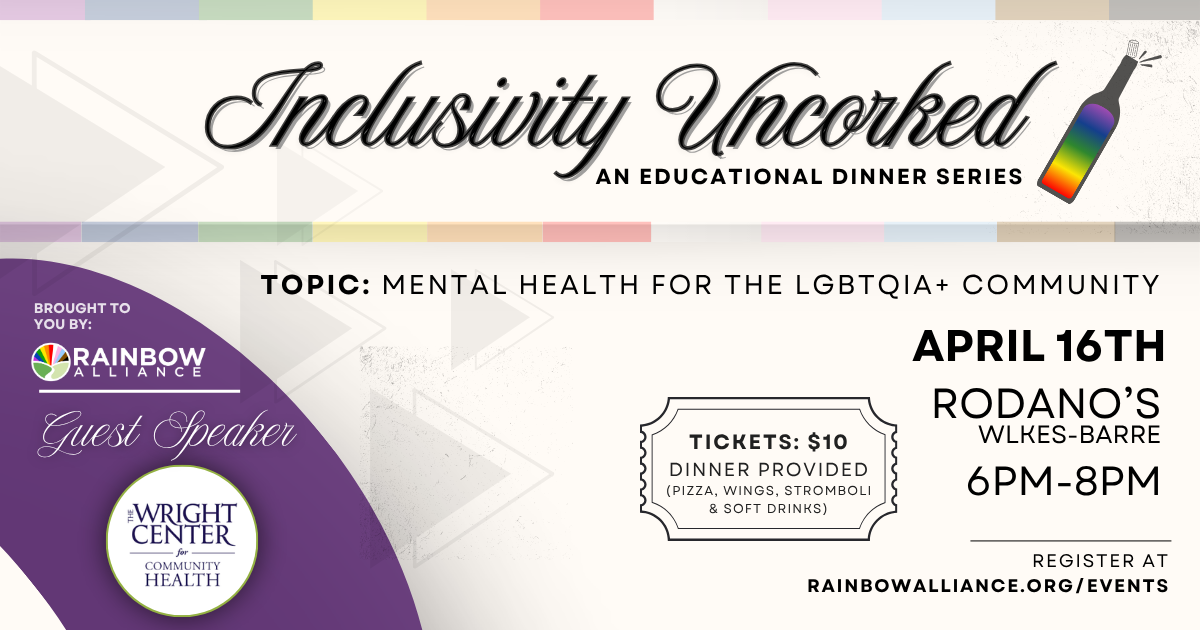 Campaign cover image for Inclusivity Uncorked: Mental Health for the LGBTQIA+ Community
