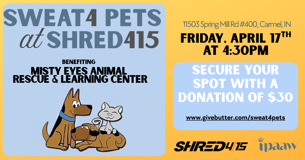 Campaign cover for Sweat 4 Pets at Shred415