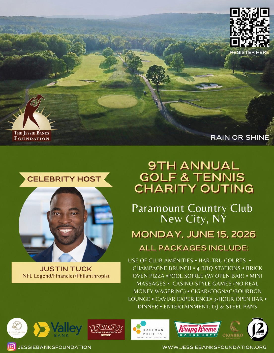 Campaign cover image for The Jessie Banks Foundation's 9th Annual Golf & Tennis Charity Outing