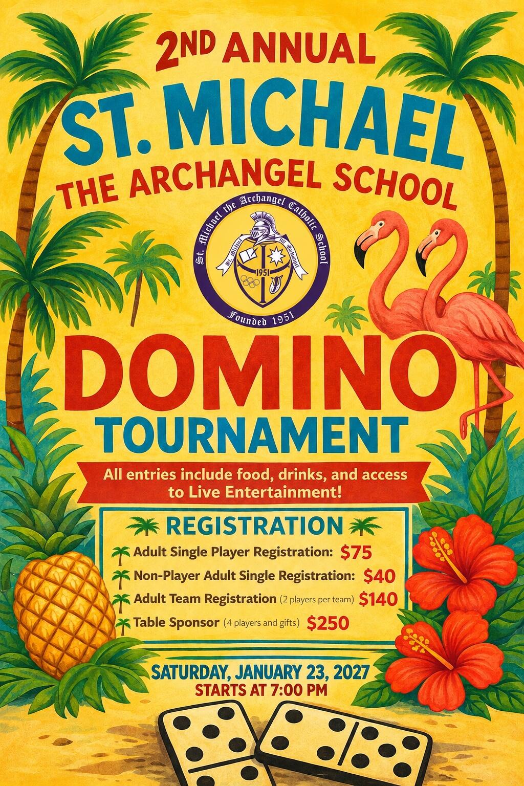 Campaign cover image for St. Michael’s 2nd Annual Domino Tournament