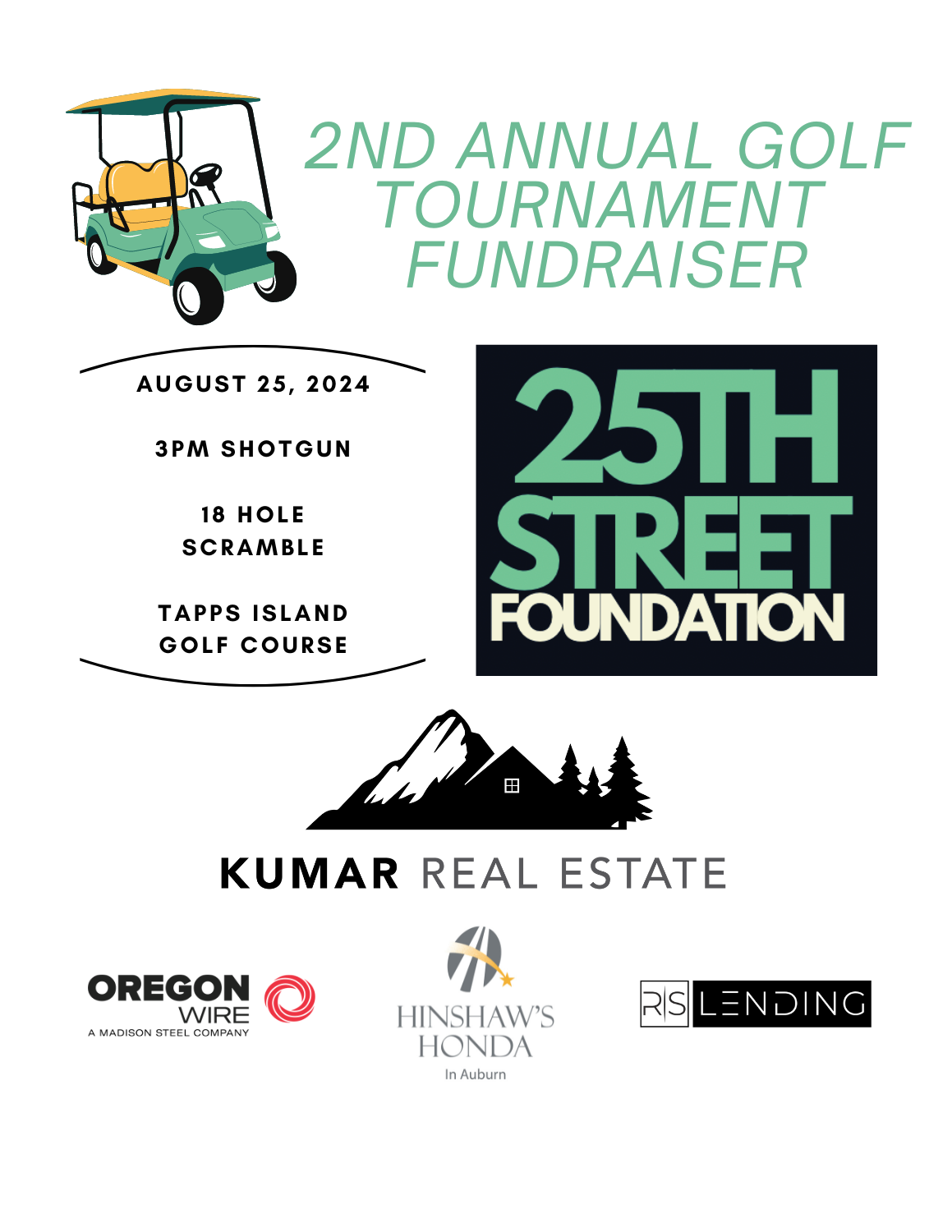 Campaign cover image for 25th Street Foundation 2nd Annual Golf Tournament